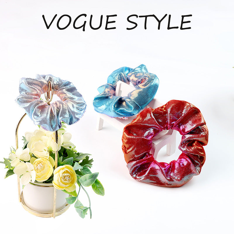 Wholesale Fabric LED Glitter Large Intestine Hair Ties